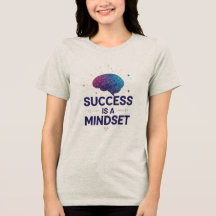 Succes Mindset Paarse Blauw Geometrische Brain Quo