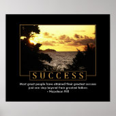 Succes Motivatie Poster (Voorkant)