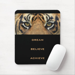 Succes Motivatie Quote Tiger Modern Vertical Muismat
