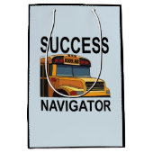 Succes Navigator School Bus Driver Medium Cadeauzakje (Voorkant)