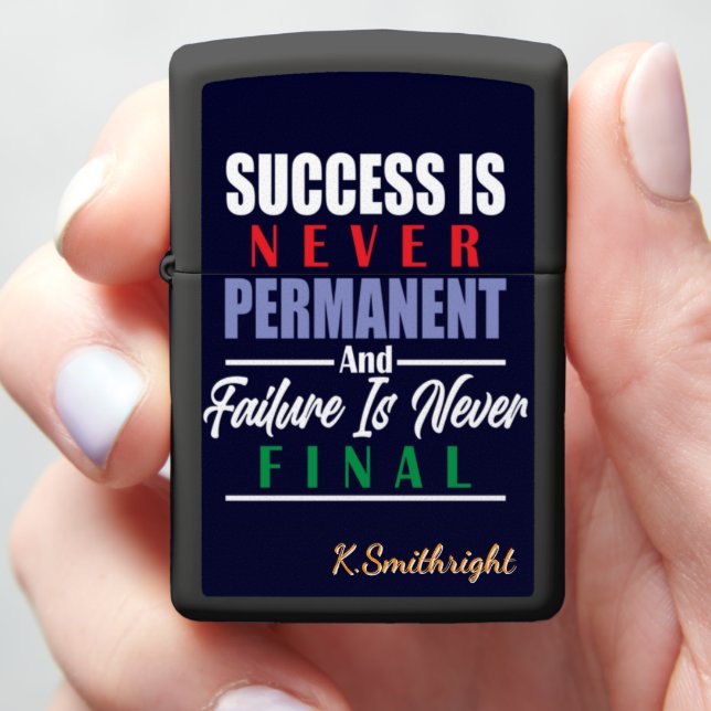 Succes nooit definitief falen (In Hand)