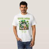Succes Pap Shamrocks St Patrick's Day Bierkat T-shirt (Voorkant volledig)