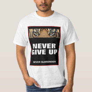 Succes Quote Nooit Opgeven Nooit Overgeven T-shirt