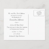 Succes Rode Afstuderen Uitnodiging Briefkaart (Achterkant)