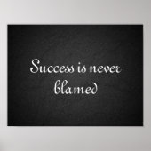 Succès sagesse dire charcoallarge affiche (Devant)