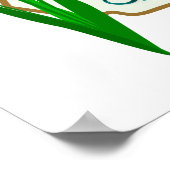 Succes set van drie rode tulpen poster (Hoek)