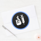 Succes Vaccins - Artsen Ronde Sticker (Envelop)