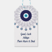 Succes Veilige reis verhuizen naar het buitenland  Cadeaulabel (Achterkant)