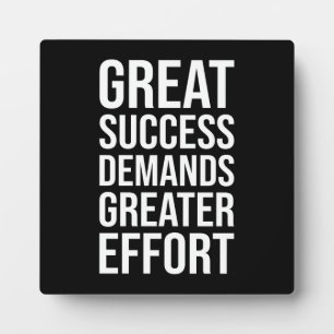 Succes vereist inspanning - Gym, drukte, succes Fotoplaat
