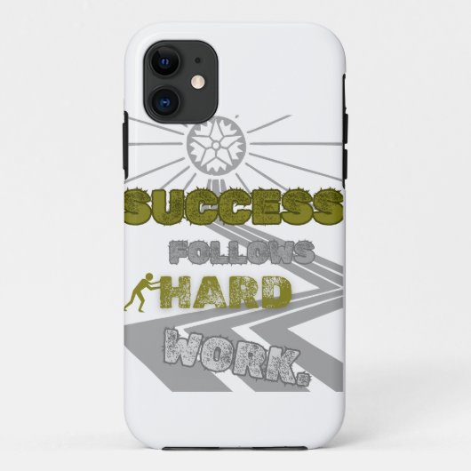 Succes volgt op hard werken Case-Mate iPhone case (Achterkant)