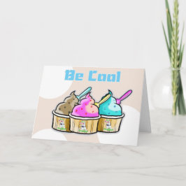 Succes, wees cool ijs kaart