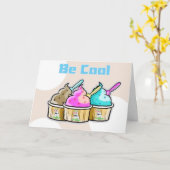 Succes, wees cool ijs kaart (Gele Bloem)