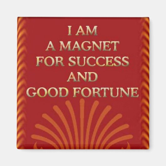 Succes-zelfbevestiging verklaring Magneet (Voorkant)