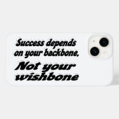 Succesbackbone Motivatie citaat Case-Mate iPhone Case (Achterkant (horizontaal))