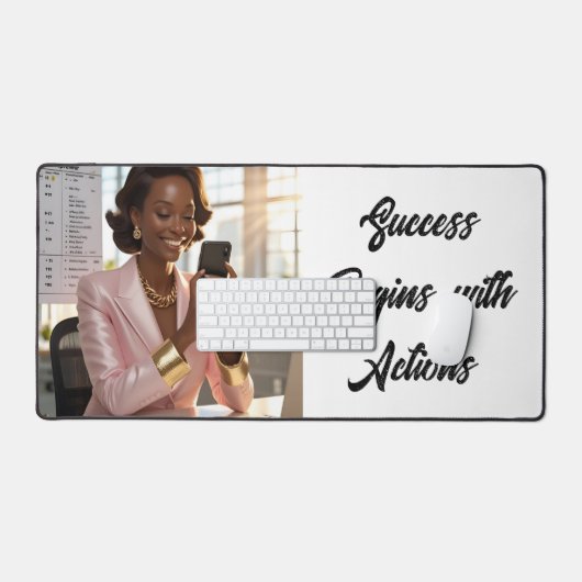 Success Begins with Actions... Deskmat (Clavier et souris)