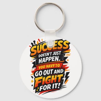 Success Fighter Quote Sleutelhanger