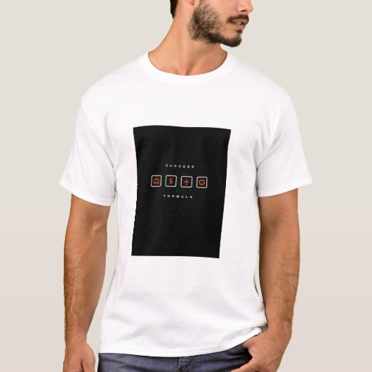 Success Formula Motivational T-Shirt (Voorkant)