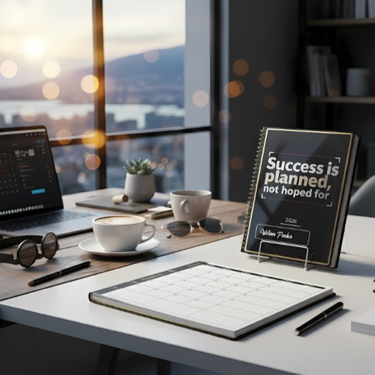 Success Is Planned, Not Hoped For” | Black & Gold