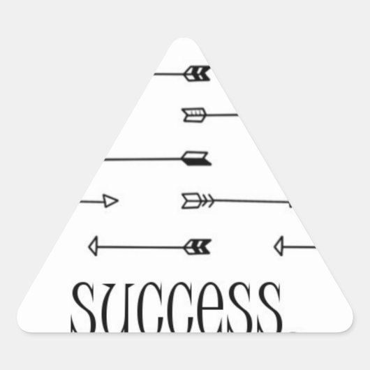 Success pijl print patroon pijlen hipster offerte driehoek sticker (Voorkant)