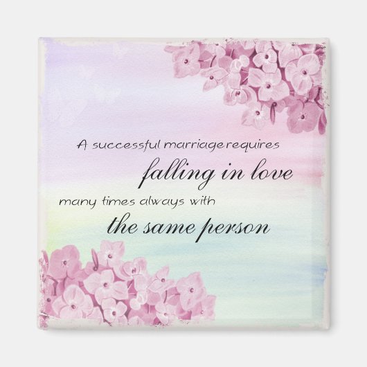 Successful Marriott Quote Falling in Love Romance Magneet (Voorkant)