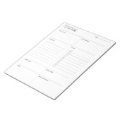 Succesvolle dag - Dagelijkse planner Notitieblok (Schuin)