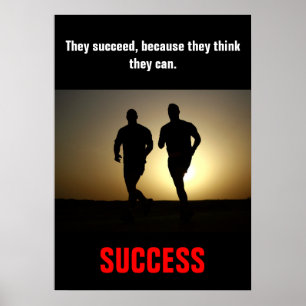 Succesvolle geschiktheidstraining Motivatie Poster