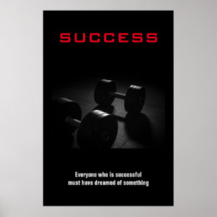 Succesvolle training in online gebouwen Motivatie Poster