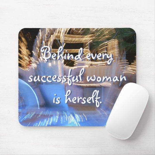 Succesvolle Vrouw Quote Script Girly Princess Coac Muismat (Met muis)