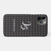 "Succesvolle zakenman" Personal Silver Monogram Case-Mate iPhone Case (Achterkant (horizontaal))