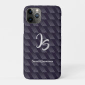 "Succesvolle zakenman" Personal Silver Monogram Case-Mate iPhone Case (Achterkant)