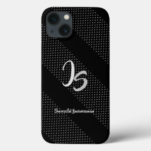 "Succesvolle zakenman" Personal Silver Monogram iPhone 13 Hoesje