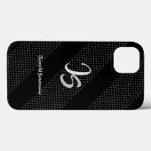 "Succesvolle zakenman" Personal Silver Monogram Case-Mate iPhone Case (Achterkant (horizontaal))