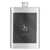 "Succesvolle zakenman" Personal Silver Monogram Flacon (Voorkant)