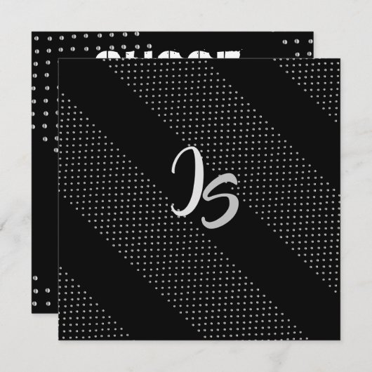 Succesvolle zakenman Personal Silver Monogram Kaart (Voorkant / Achterkant)