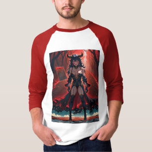 Succubus Contact bij Crossroads: Anime Lilin Demon T-shirt