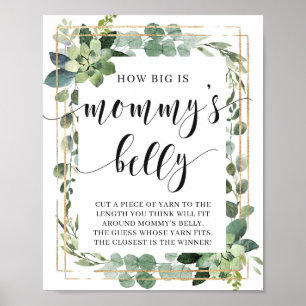 Succulair hoe groot is mammie buikspel poster