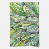 Succulent Agave Kitchen Towel Theedoek (Verticaal)