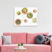 Succulent Artwork Canvas Afdruk (Insitu (Woonkamer))