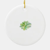 Succulent Baby Eerste kerstversiering Keramisch Ornament (Achterkant)