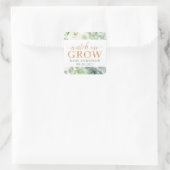 Succulent Baby shower Bekijk me Grow Favor Label (Tas)