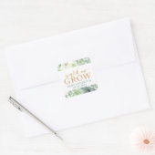 Succulent Baby shower Bekijk me Grow Favor Label (Envelop)