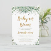 Succulent Baby shower Kaart (Staand voorkant)
