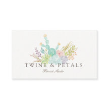 Succulent boeket Waterverf | VISITEKAARTJE