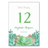 Succulent Bouquet Botanical Floral Wedding Kaart (Achterkant)