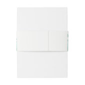 Succulent Bouquet Botanical Floral Wedding Uitnodigingen Wikkel (Achterkant Voorbeeld)