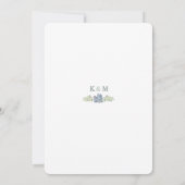 Succulent Bouquet Floral Wedding Invitation Kaart (Achterkant)