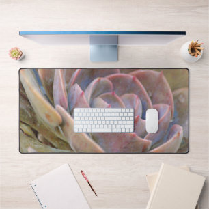 Succulent Cactus Close Up Art Desk Mat Pad