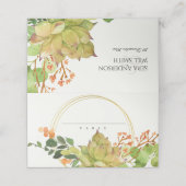 SUCCULENT CACTUS FLORAL WREATH WATERVERF WEDING (Buitenkant ongevouwen)