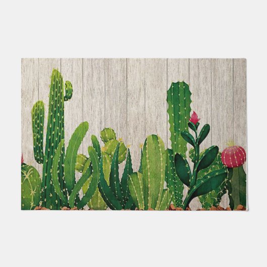 Succulent Cactus Garden Mat, binnenhuis Decor Deurmat (Voorkant)