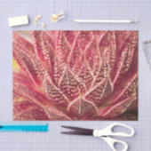 Succulent Cactus Plant Red Botanical Decoupage Tissuepapier (Craft)